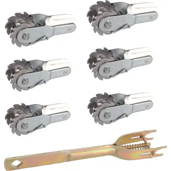 Ohradník Sada rohatkových napínáků s integrovaným izolátorem + páka k rohatkovým napínákům - 6 ks