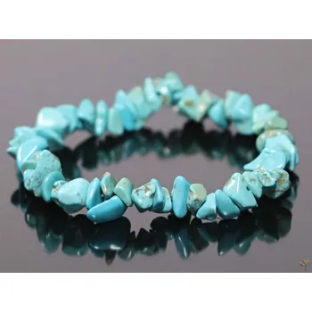 Náramek Magieprirody.cz Náramek sekaný Tyrkenit - tromlovaný - #48 barvený howlit