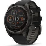 Garmin Fenix 8 – 47 mm, Solar, Sapphire, Carbon grey DLC titanium Black / Gray 010-02906-11 + možnost výměny do 90 dní + Topo Czech PRO Voucher