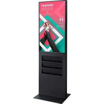 Digitální totem Smart Line s Kapsou 6 x A4 s dotykovou obrazovkou, Černá