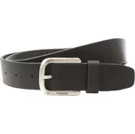 Wrangler Full Grain Kožený Opasek Černý 85