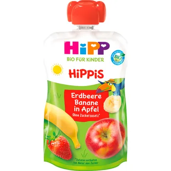 HiPP Hippis Bio 100 g, jablko/banán/jahoda
