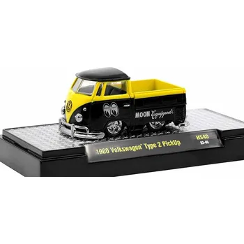 autíčko Volkswagen Type 2 Pick-Up 1960 Moon equipped 1:64 - M2 Machines Volkswagen T2 Pick-Up 1960 "Moon equipped" - kovový model auta