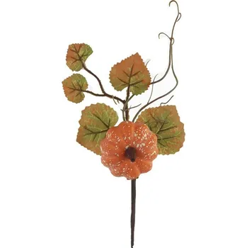 Dekorační větvička s dýní P2093