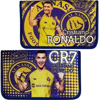 Penál Penál školní 1-patrový 2 chlopně Ronaldo Al Nassr Barva: cyber yellow
