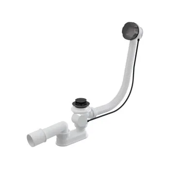 Sifon Alca plast VÝPUSŤ ALCA, GUN METAL mat, VYPSAGMM