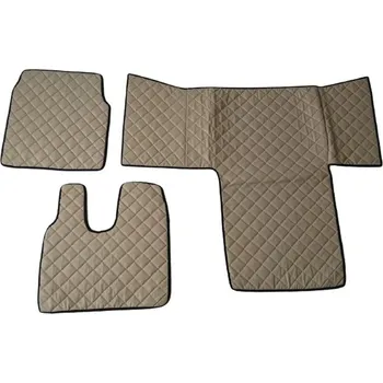 autokoberec Koberce kožené Truck pro MAN TGA/TGL/TGS od 2005; vysoká kab. - béžové