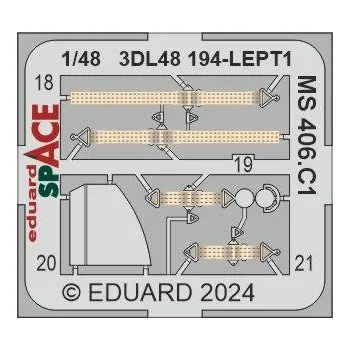 Plastikový model Eduard 1/48 MS 406.C1 SPACE (DORA WINGS)