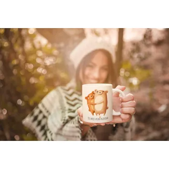 Hrnek Jsi moje druhá polovina - Medvědi - Růžová