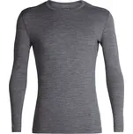 pánské merino triko dlouhý rukáv ICEBREAKER Mens 200 Oasis LS Crewe, Gritstone Heather velikost: XL