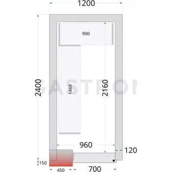 Panely ke stavebnicovým boxům s 120 mm izolací | TEFCOLD, CR 120x240x220