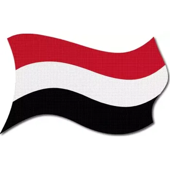 Vlajka Pelisport Jemenská vlajka vlající