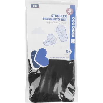 Stříška na kočárek KikkaBoo Moskytiéra na kočárek univerzální black