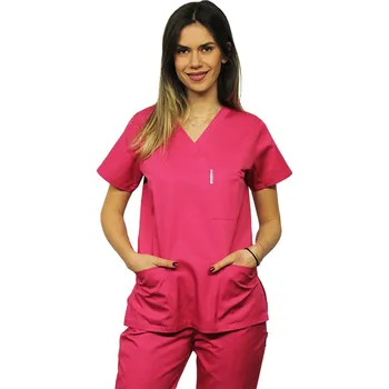 Zdravotnický oděv Růžová zdravotnická halenka - dámská | drinuniforma.cz