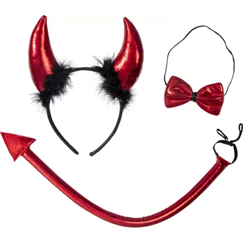 RAPPA Čertí sada s motýlkem čelenkou a ocasem