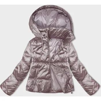 Bledě růžová krátká dámská bunda s odepínací kapucí S'West (B8228-81) odstíny růžové XL (42)