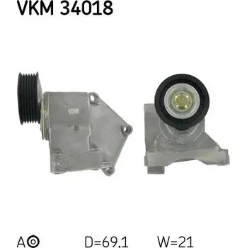 Napínák, žebrovaný klínový řemen SKF VKM 34018