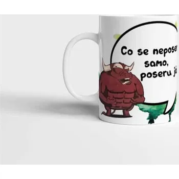 Hrnek Co se neposere samo, poseru já - Červená