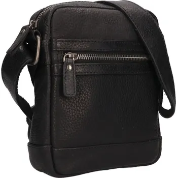 Pánská aktovka LAGEN | Pánská kožená crossbody taška LAGEN 1745 černá | allBAGS.cz