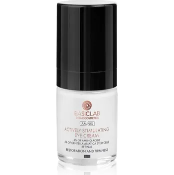 Péče o oční okolí BasicLab Dermocosmetics Aminis vyhlazující a zpevňující oční krém na noc 18 ml