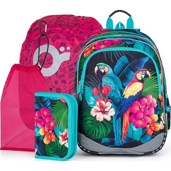 Školní batoh Školní batoh Ara papoušci Topgal ELLY 24004 SET LARGE