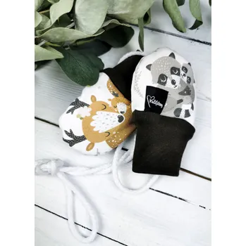 Rukavice Kulišárny Bezpalcové zateplené rukavice BEDEAR Brown Věk v měsících: 0-6 měsíců