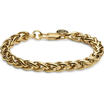 Náramek Essentials | 8mm pšeničný řetízkový náramek zlaté barvy - Lucleon