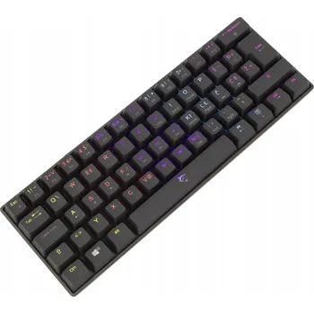 Klávesnice Mechanická klávesnice SHINOBI White Shark ČERNÁ Brown Switch RGB