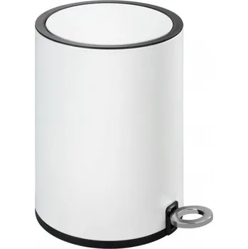 Odpadkový koš Koupelnový kovový koš Wenko 3l bílý