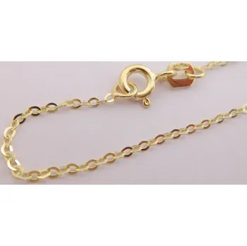 Řetízek Klenoty Budín Zlatý přívěskový řetízek ze žlutého zlata ANKER 42cm 585/0,92gr HK6186 (Klenoty Budín Zlatý přívěskový řetízek ze žlutého zlata ANKER 42cm 585/0,92gr HK6186)