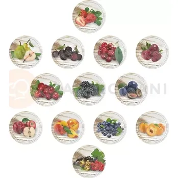 Sklenice Víčko Ø 66 ovoce - 10 ks | BROWIN, 136366