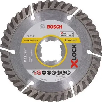 Řezný kotouč BOSCH X-LOCK Standard for Universal, 115 × 22,23 × 1,6 × 10, 2 ks