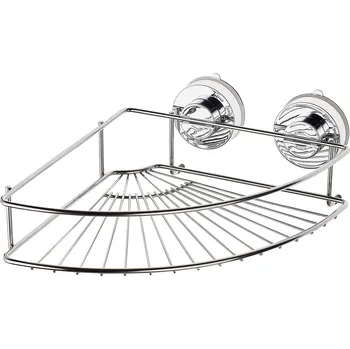 Drátěná police Police rohová nerezová - chrom, š. 249 mm, v. 94 mm, hl. 249 mm (12020000) RIDDER