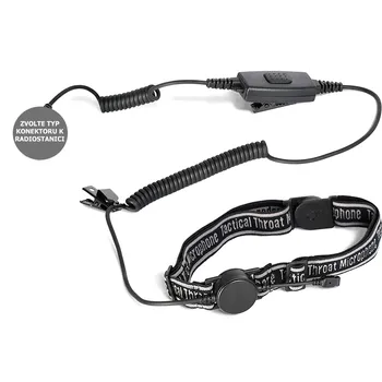 Vysílačka ForRadios MDPZTL101 Lehký krční mikrofonní snímač, sluchátko za ucho, PTT tlačítko Volba KONEKTORU: pro Motorola DP3000, DP4000, DP4000e