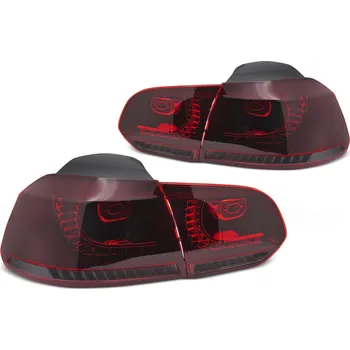 Zadní světlomet TUNING-TEC Zadní světla VW GOLF VI 08-13 červené/kouřové LED SEQ