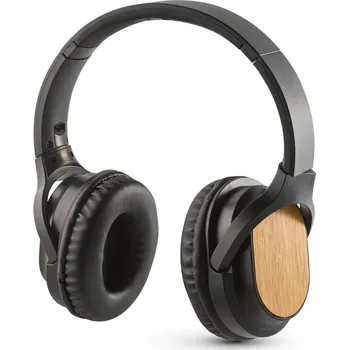 Sluchátka GOULD. Skládací bezdrátová sluchátka s 5h výdrží baterie z bambusu a A