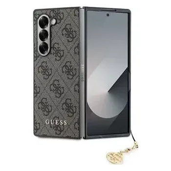 Pouzdro na mobilní telefon Guess 4G Charm Zadní Kryt pro Samsung Galaxy Z Fold 6 Brown