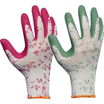 Pracovní oblečení Rukavice FLOWER DUO pracovní velikost 8 2 páry