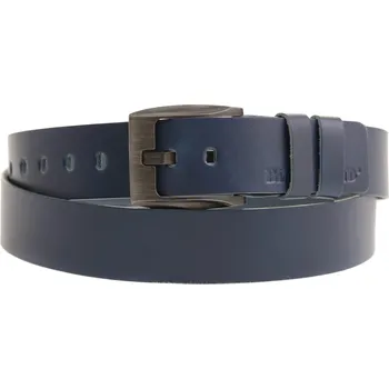 Opasek Pánský kožený opasek Black Hand 091-40 tmavě modrý Velikost = obvod pasu (cm): 90 cm