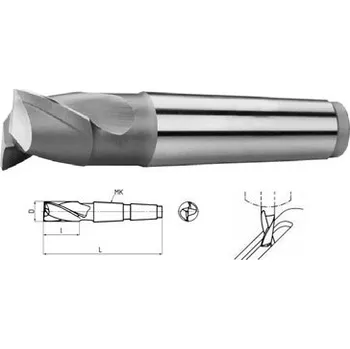 Fréza Fréza dvoubřitá HSS, 260540, 20 mm, drážkovací, kuželová stopka ČSN 222194 (Morse kužel 2)