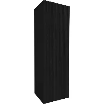 Koupelnový nábytek TUANA - Koupelnová skříňka vysoká Merito - černá matná - 35x120x28 cm