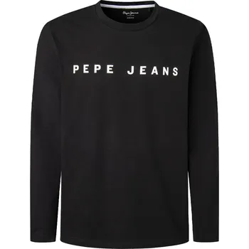 Pánské tričko Pepe Jeans Pánské prádlo LOGO TSHIRT LS 1PK Barva: černá, Velikost: XL