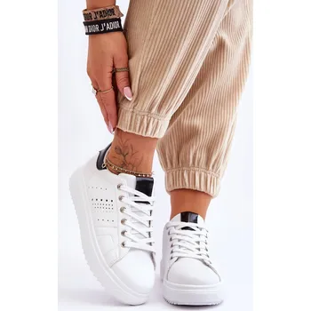 Dámské tenisky Dámská sportovní obuv a Be First! Barva: Bílá, Velikost: 37