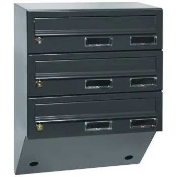 Poštovní schránka M37U/3 schránka úkosová RAL7016 RAL 7016 / Antracit