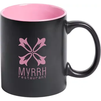 Bavary hrnek - růžová / černá - AP781260-25