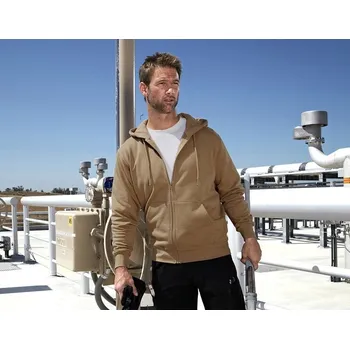 Pánská mikina Pracovní mikina kapucí pracovní oděvy velikost 2XL khaki Strauss Pracovní oblečení