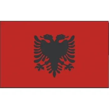 Vlajka Albánie 30 x 45 cm na tyčce