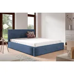 Eka Čalouněná postel STRIPS 180x200 cm Úložný prostor: S kovovým rámem úložného prostoru, Barva látky Tilia: Tilia 77