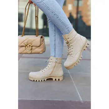 Dámské kozačky Suede Trappers S prošíváním Layden Barva: Stříbrná, Velikost: 37