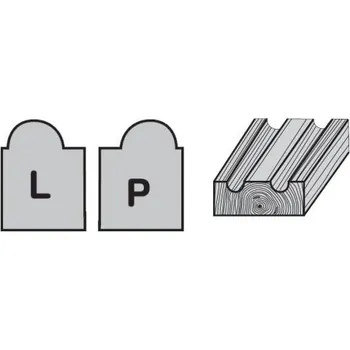 Frézka Tvarový nůž radiusový - vypouklý 1/2 R=3 P